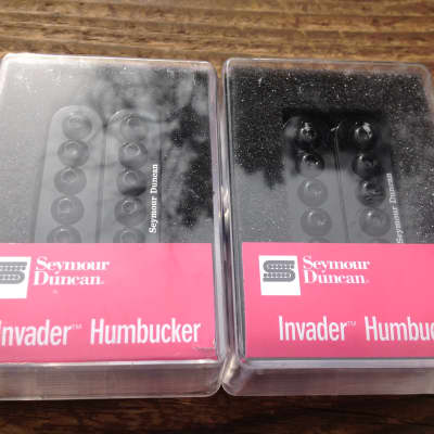Seymour Duncan SH-8 Invader Humbucker Pickup SET Black Ceramic Neck & Bridge