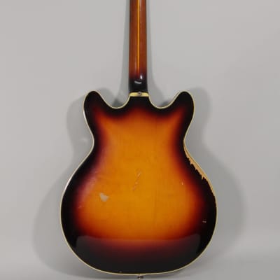 1966 Guild Starfire IV Sunburst Finish Electric Guitar w/OHSC image 10