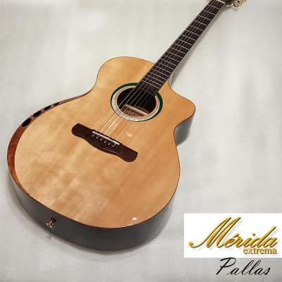 Merida Pallas Solid Engelmann Spruce & Rosewood Grand Concert Cutaway acoustic guitar image 2