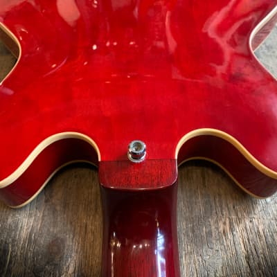 2012 Gibson Custom Shop ES 3399 in Antique Red with Orig. hard shell case image 5