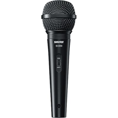Shure - SV200-W - Cardioid Dynamic Microphone with Cable image 1