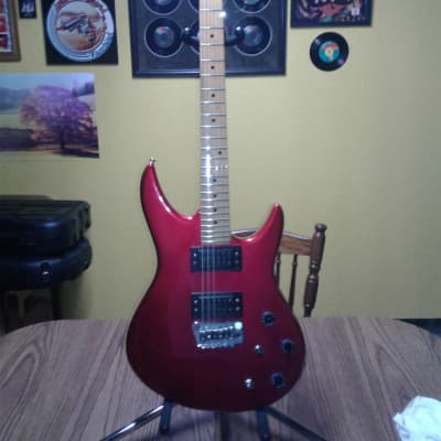 Peavey Milestone six string guitar 1985 Red metallic image 1