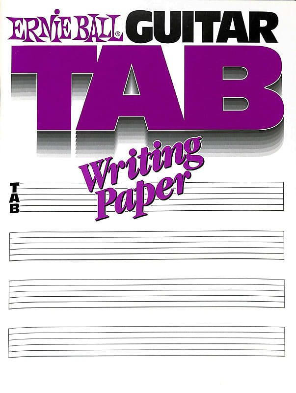 Ernie Ball - Guitar Tab Writing Paper image 1