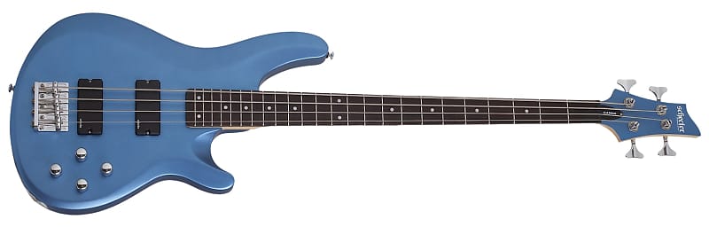 Schecter 585 C-4 Deluxe Bass Guitar - Satin Metallic Light Blue image 1