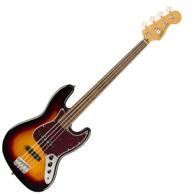 Squier Classic Vibe '60s Jazz Bass® Fretless, Laurel Fingerboard - 3 Color  Sunburst