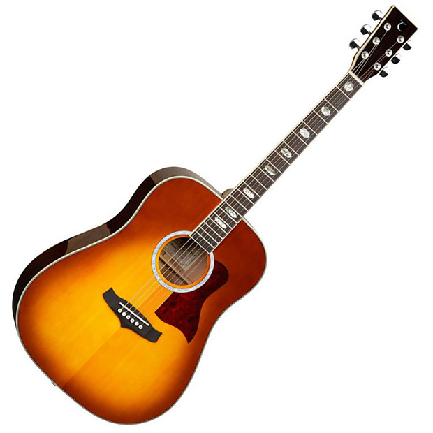 Tanglewood TW28 SVAB Solid Spruce Top in Vintage Amber Burst