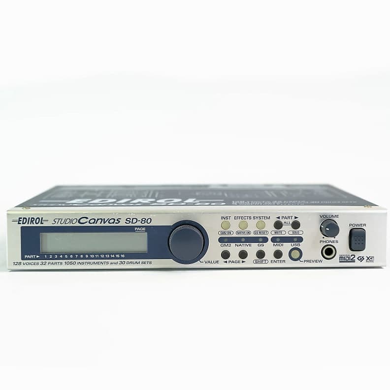 DTM・DAW Roland EDIROL STUDIO Canvas SD-80 Edirol SD-80 Studio Canvas 128-Voice USB Sound Module Roland