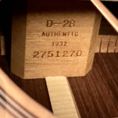 Martin D-28 Authentic 1937 Adirondack Spruce & Guatemalan Rosewood image 19