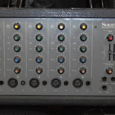 SoundTech 6150 Powered Mixer 6 channel Reverb, effects 300Watt