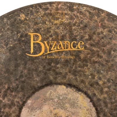 Meinl Byzance Extra Dry Thin Crash Cymbal 18 image 3