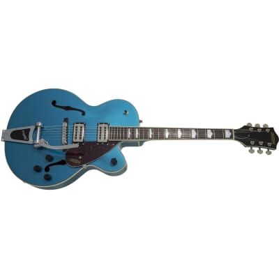 Gretsch G2420T Streamliner Hollow Body Electric Guitar, Laurel Fingerboard, Riviera Blue image 8