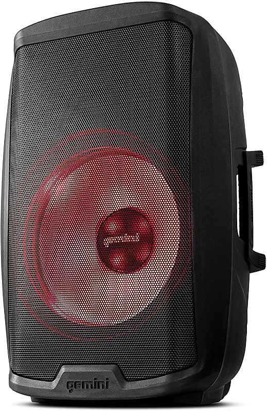Gemini Audio Active Portable PA System Power DJ Speakers with Bluetooth, XLR Input/XLR Output, 2 x 1/4" Inch Microphone, RCA and Aux Input (15" Inch LED) image 1