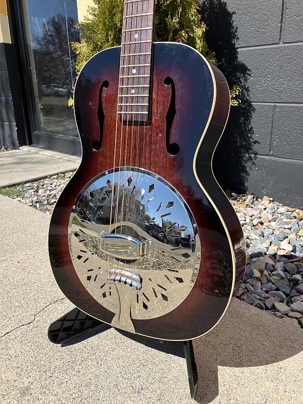 Recording King Rattlesnake Resonator, Vintage Sunburst Reverb