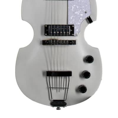 Hofner HI-459-PE-PW Ignition Violin Guitar - White image 3