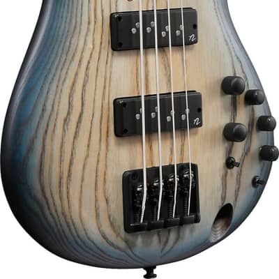 Ibanez SR600E SR Standard 4-String Bass Guitar, Cosmic Blue Starburst Flat image 4