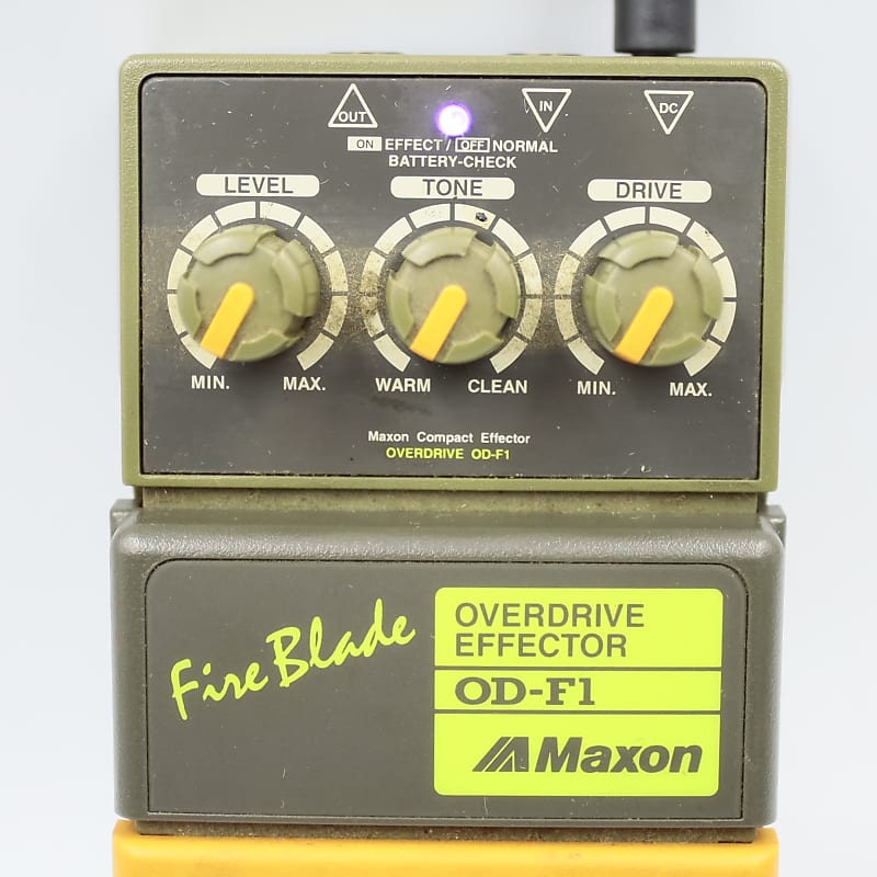 冬ギフト セ Maxon Effect Guitar Japan in Made Blade Fire Overdrive OD-F1 ギター
