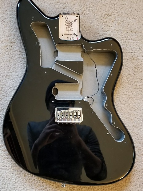 Warmoth Jazzmaster HH Body 2016 Black With Hipshot Bridge