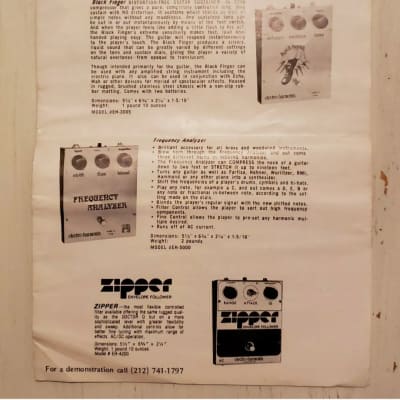 Promo Electro-Harmonix Big Muff Electric Mistress Flanger 1970's 80's image 10