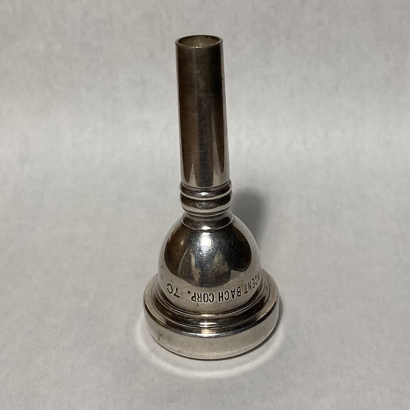 ACB Blowout Sale! Pre-Owned Vincent Bach Corp Mount Vernon NY 7C Cornet  mouthpiece In Silver Plate! lot439