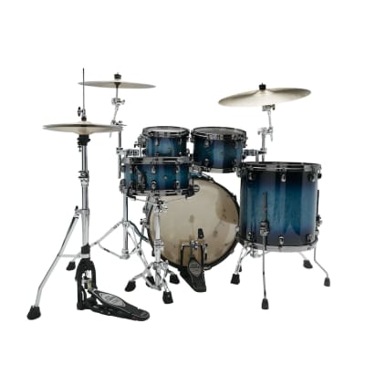 Tama Starclassic Maple 4pc Drum Set Molten Electric Blue Burst w/Black Nickel Hw image 6
