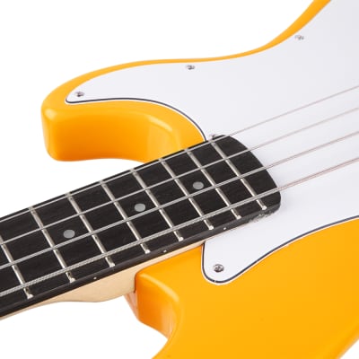 Glarry GP Electric Bass Guitar Yellow image 4