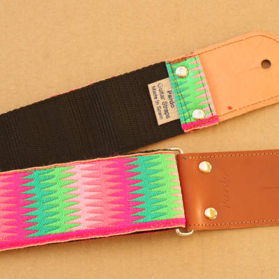 Pardo Guitar Strap Rainbow Hippie 2'5 Inches Wide For Guitar & Bass image 7
