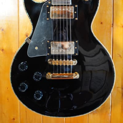 AIO SC77  *Left-Handed Electric Guitar - Solid Black (no case) image 3