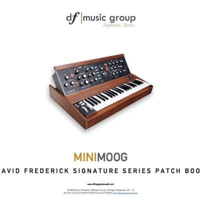 Updated! Moog - df|MG Signature Series Minimoog Patch Book image 1