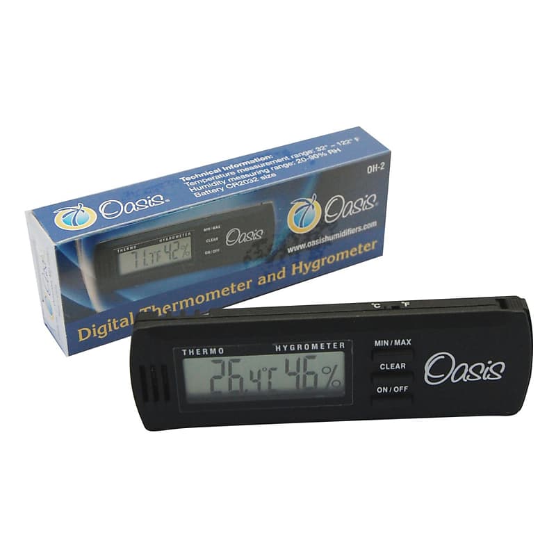 Oasis OH-2 Digital Hygrometer w/clip image 1