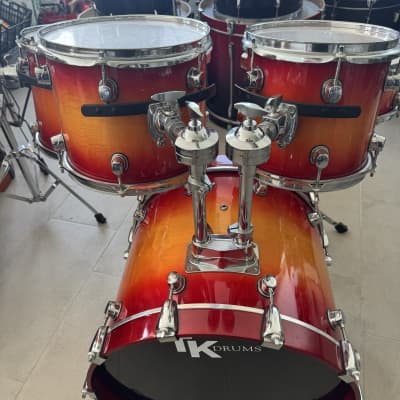 Basix Custom (Tk drums) 20,10,12,14 + snare - Sunburst image 2