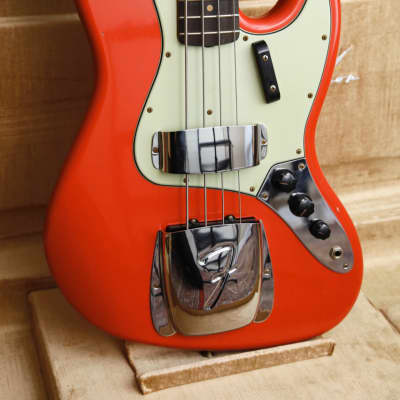 Fender Custom Shop LTD '64 Jazz Bass Journeyman Aged Fiesta Red image 15