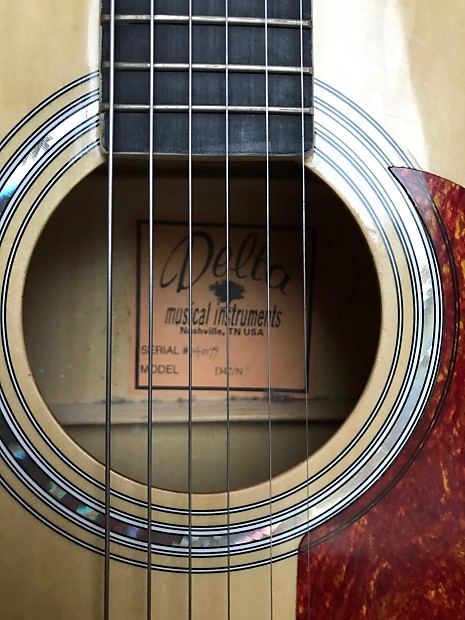 Delta deals acoustic guitar