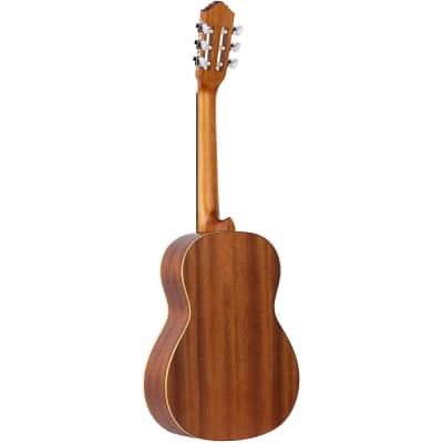 Ortega Guitars 6 String Family Series 3/4 Size Nylon Classical Guitar with Bag, Right-Handed, Spruce Top-Natural-Satin, (R121-3/4) image 2