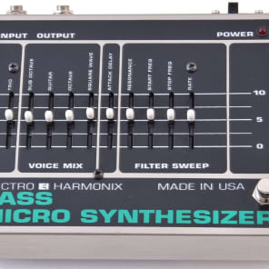 Electro Harmonix Bass Micro Synthesizer pédale d'effet pour