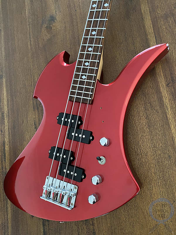 BC Rich Mockingbird Bass, Candy Apple Red, 2000s image 1