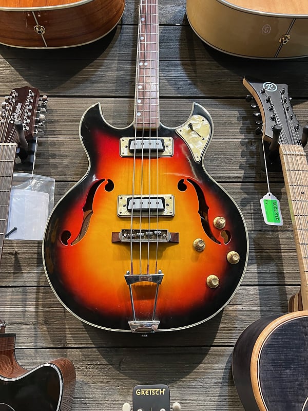 Greco グレコ Hollow Body ホローボディ Bass ベース Greco Hollow Body Bass Japan 60s - Guitar Shop Barcelona