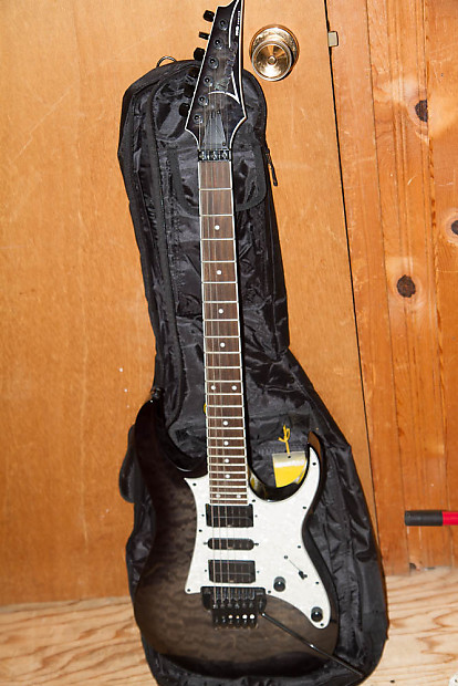 Ibanez RG350QMZ 2013 Quilted maple top trans black edge zero