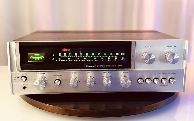Vintage Sansui 661 AM/FM Stereo Receiver - Serviced + Cleaned + LED  			