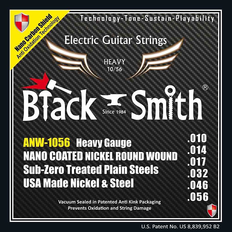 Black Smith électrique 10-56 coated - Jeu de cordes guitare électrique image 1
