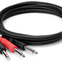 HOSA - STP-202 - Insert Cable - 1/4 in TRS to Dual 1/4 in TS - 2 m