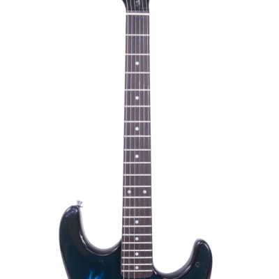 Glarry GST-E Electric Guitar Full Size Rosewood Fingerboard HH Pick-up Back Black image 5