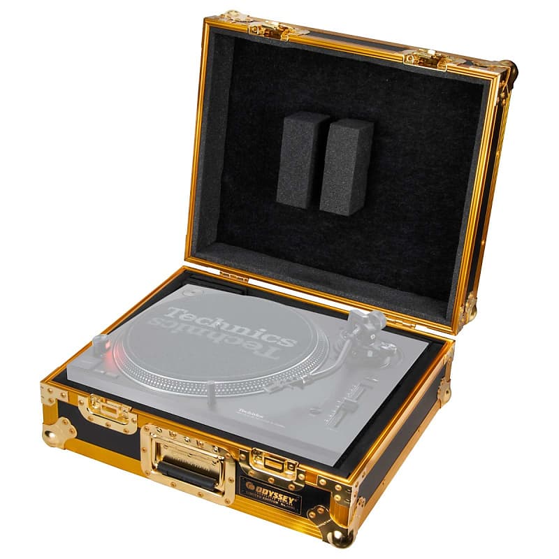 Odyssey FZ1200GOLD Limited Edition Turntable Flight Case in Reverb