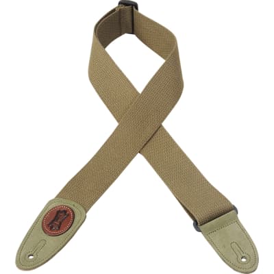 Levy's Classic Series - 2" Wide Cotton Guitar Strap - Green image 2