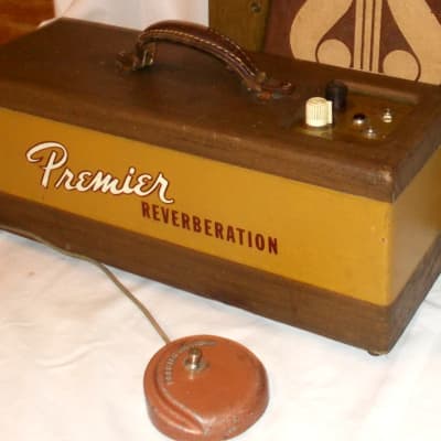 1955 Premier 110 Tube Amp W/ Stand Alone Tube  Reverb Tank / Unit & Foot Switch image 4
