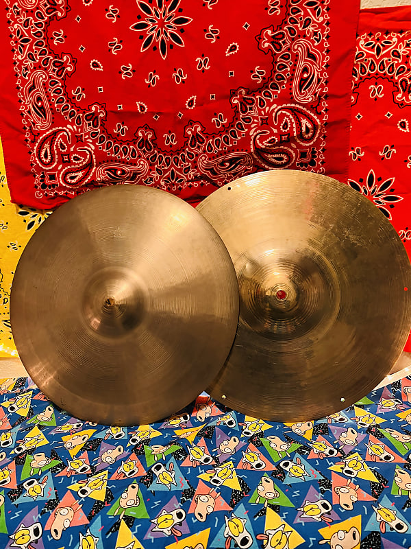 Zildjian 14” Zilco/Avedis HiHat Cymbals Pair CUTDOWN 1930’s Reverb