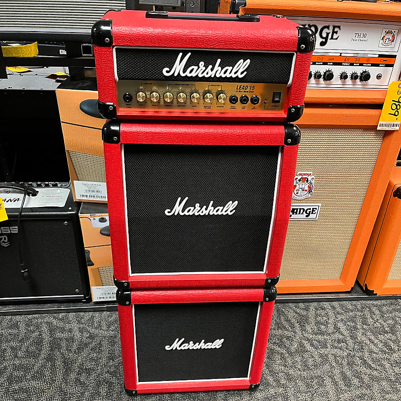 Marshall Lead 15 Micro Stack Limited Edition Red | Reverb