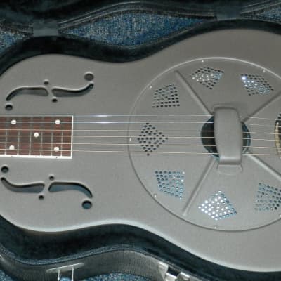National Delphi Resonator Acoustic Guitar with case used Taupe Finish image 4