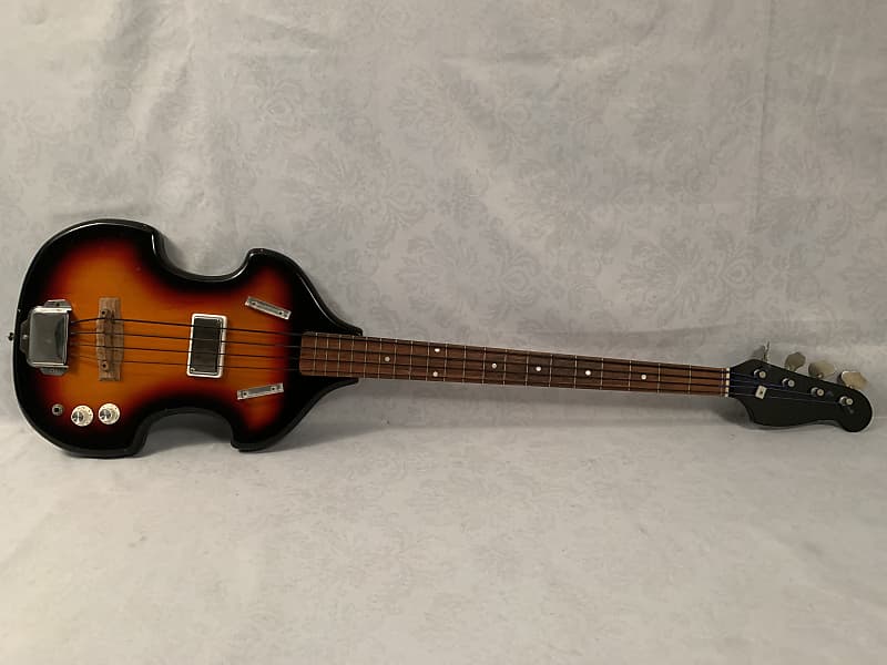 Vintage 1967 Airline Model 7289 Violin Bass Guitar Valco Supro Rare & Original image 1