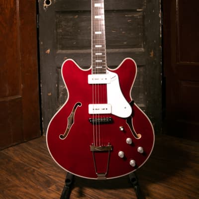 Vox Bobcat V90 Cherry Red Semi-Hollow Electric Guitar for sale
