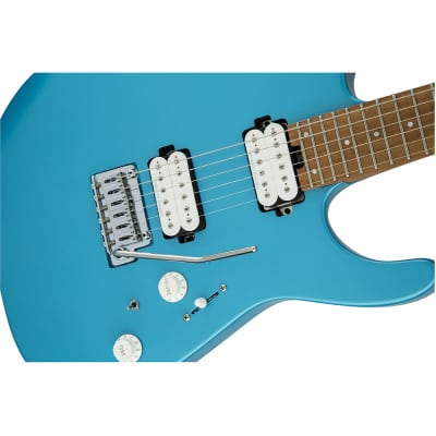 Charvel Pro-Mod DK24 HH 2PT CM Guitar, Caramelized Maple Fingerboard, Matte Blue Frost image 3